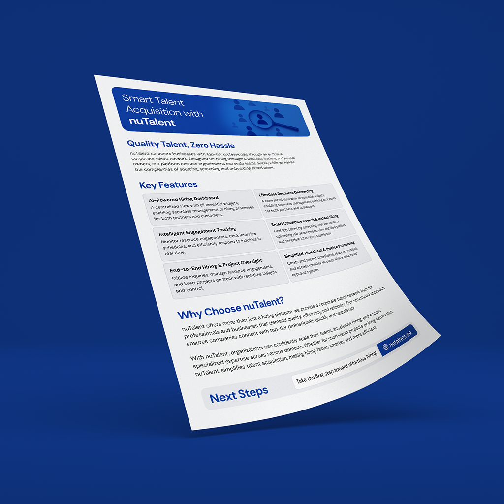Smart Talent Acquisition with nuTalent